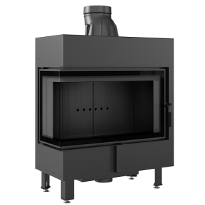 Kominek Powietrzny Stalowy Lucy Lewy Bs 14 Kw Ø 200 Black