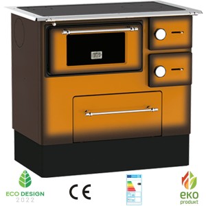 Kuchnia Węglowa Emaliowana Alfa-Plam Regular 46 De Lux 5kW Brązowa