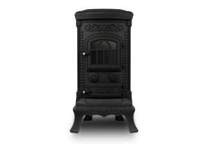 Piec Kominkowy Żeliwny Plato 6 kW Czarny