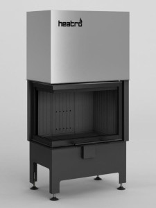 Wkład Kominkowy Heatro 55LH black