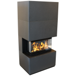 Kominek Powietrzny Nbc 7 Kw 160 W Zabudowie Modułowej Black