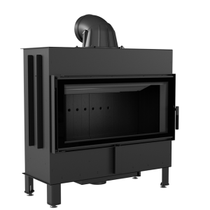 Kominek Powietrzny Stalowy Lucy 16 Kw Ø 200 Black